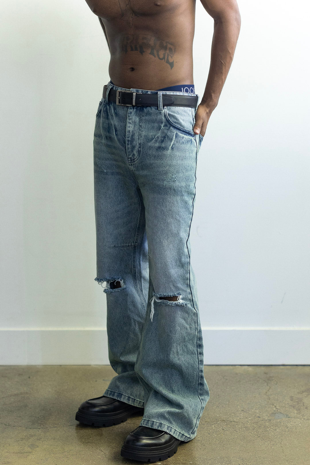 Bone Wash Denim